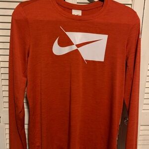 Nike Dri-FIT Red Crew Neck Shirt